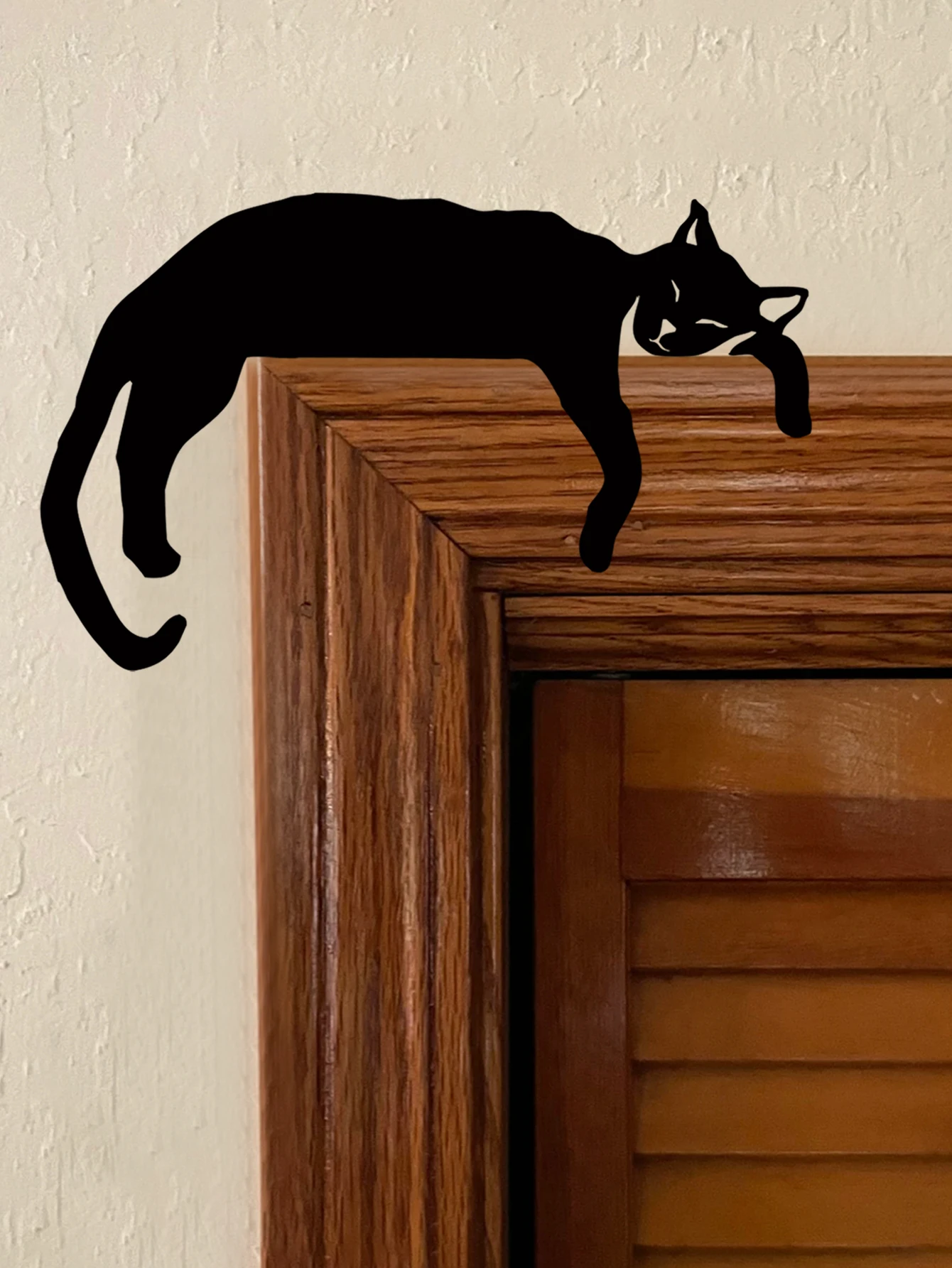 2-Tier Black Cat Door Lintel Decoration，Door Frame Decoration，Gothic Home Decoration，Boho Home Decoration Country Rustic decor