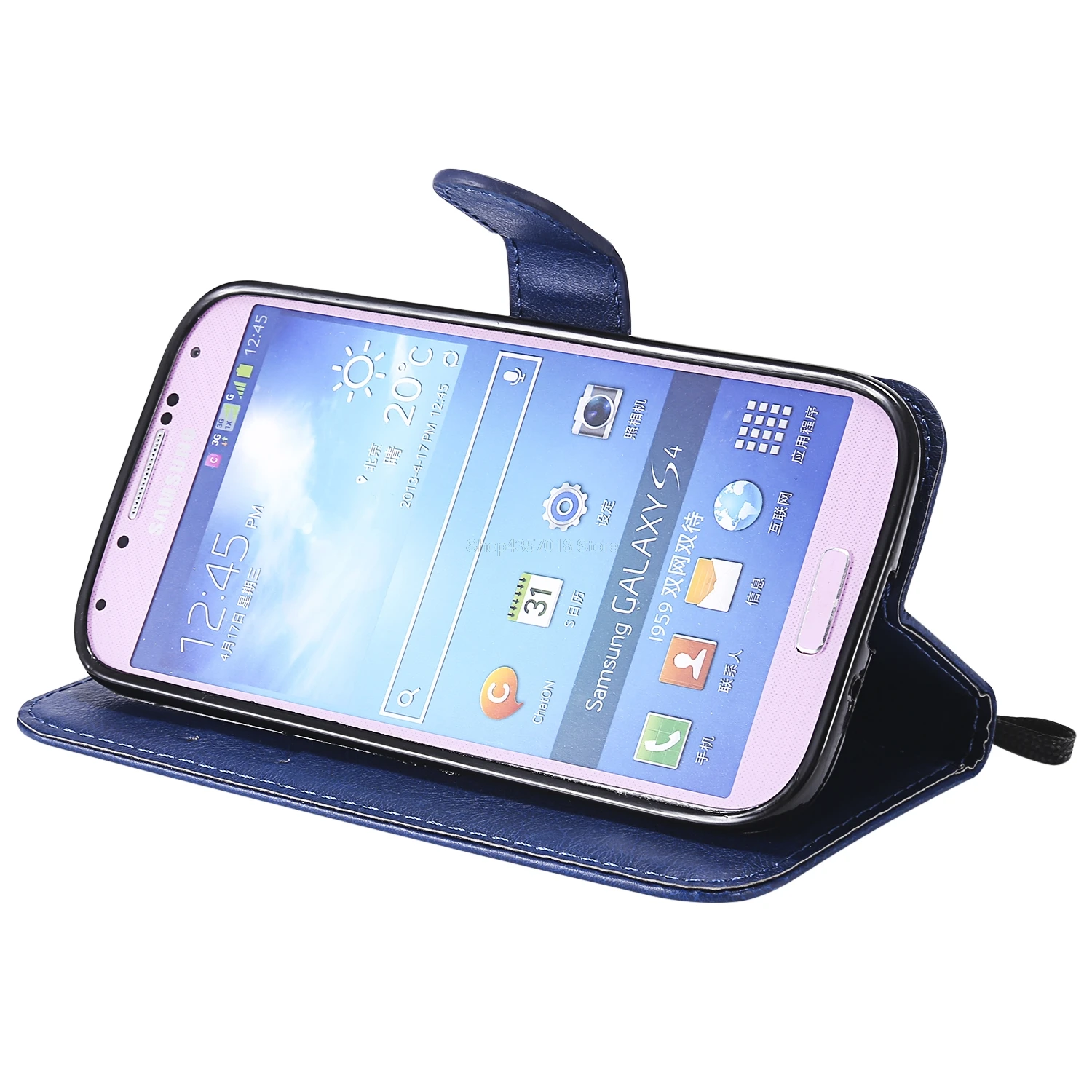 Flip Case for Samsung Galaxy S4 S 4 GalaxyS4 I9500 I9505 I9506 Leather Cover Phone Case GT-I9500 GT-I9505 GT-I9506 GT-I9515 bags image 2