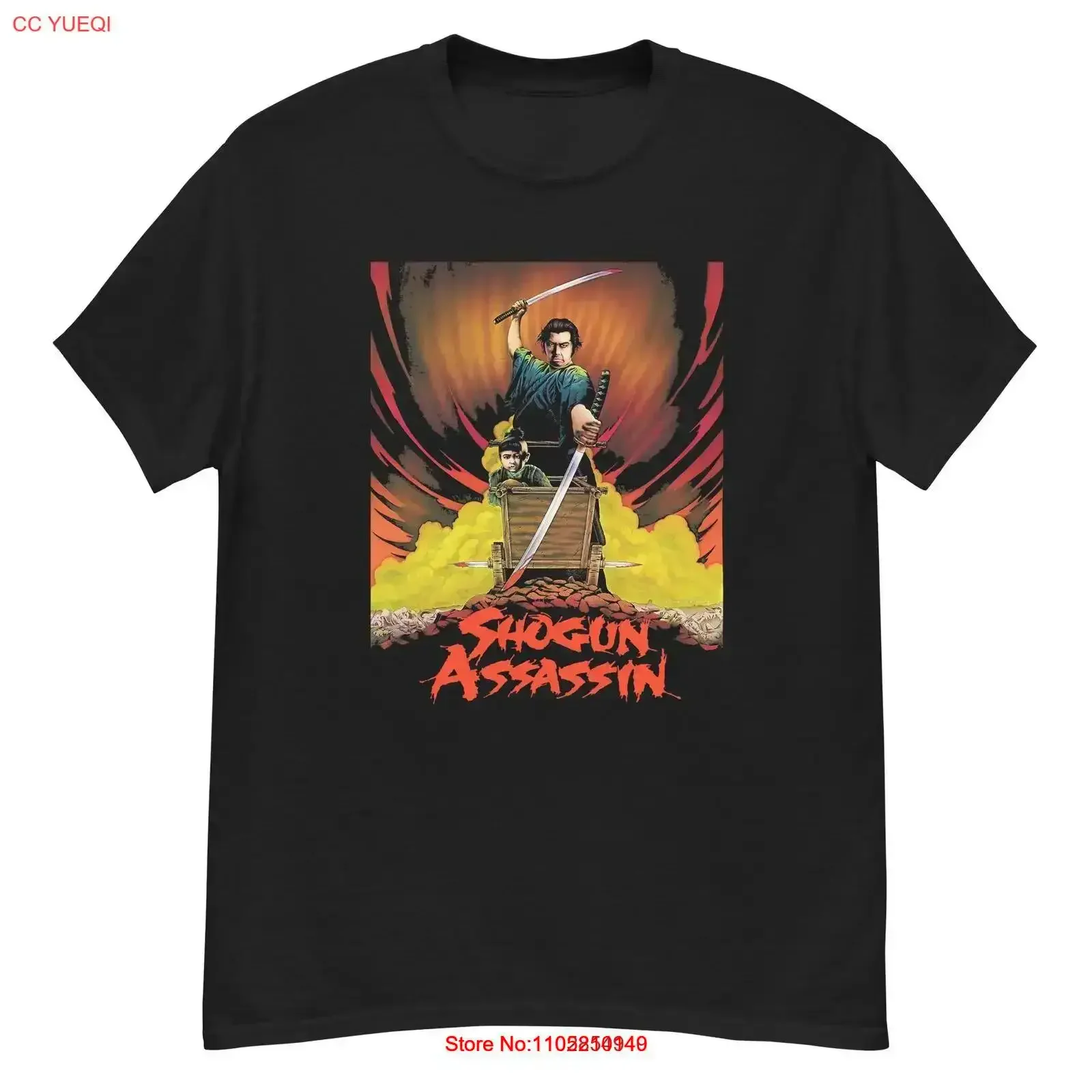 Shogun Assassin 1980 t shirt vintage Washed streetwear graphic Casual Stretched Stylish homme fashion Unisex