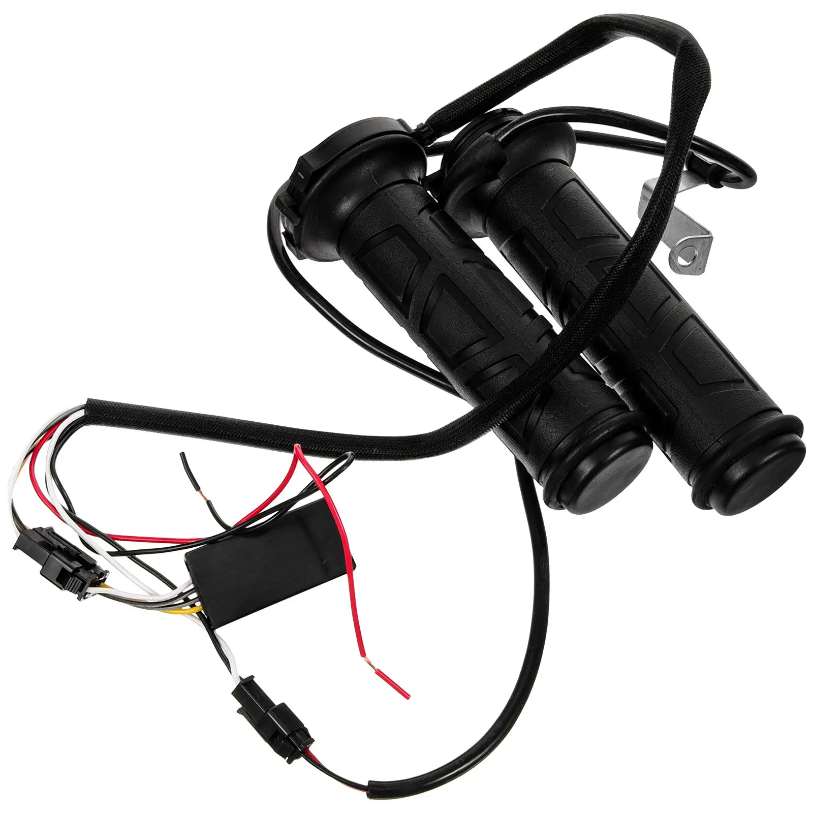 

1Pair Heated Handlebar Motorcycle Motorbike Heating Handlebar Grip Waterproof Dustproof Adjustable Temperature Warm Winter