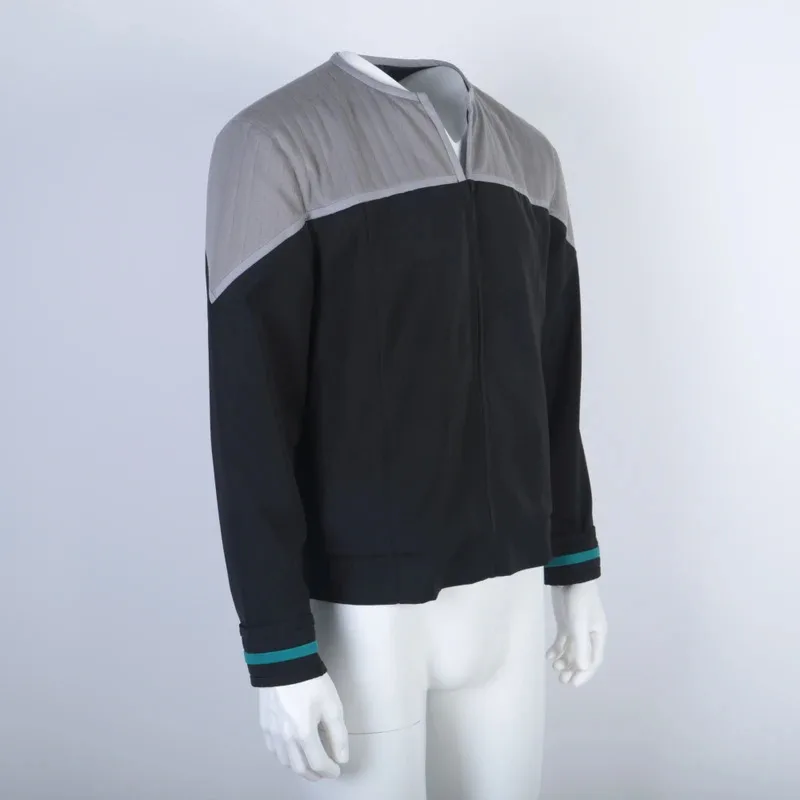 

25COSFirst Contact Uniforms Deep Space Nine Captain Picard Sisko Starfleet Star Costumes Trek Top Coat Prop