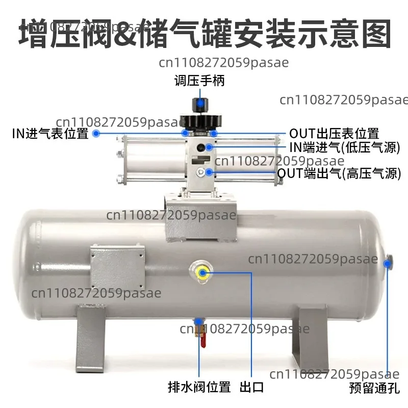 

Пневматический усилитель давления, воздушный бустер, насос для повышения давления, экономичный баллон