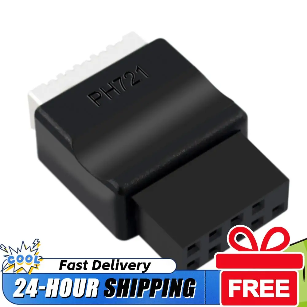 

Motherboard USB 2.0 9-Pin To Type-E Front Panel Header Extension Adapter Male To Female Adapter for Desktop PC Motherboard