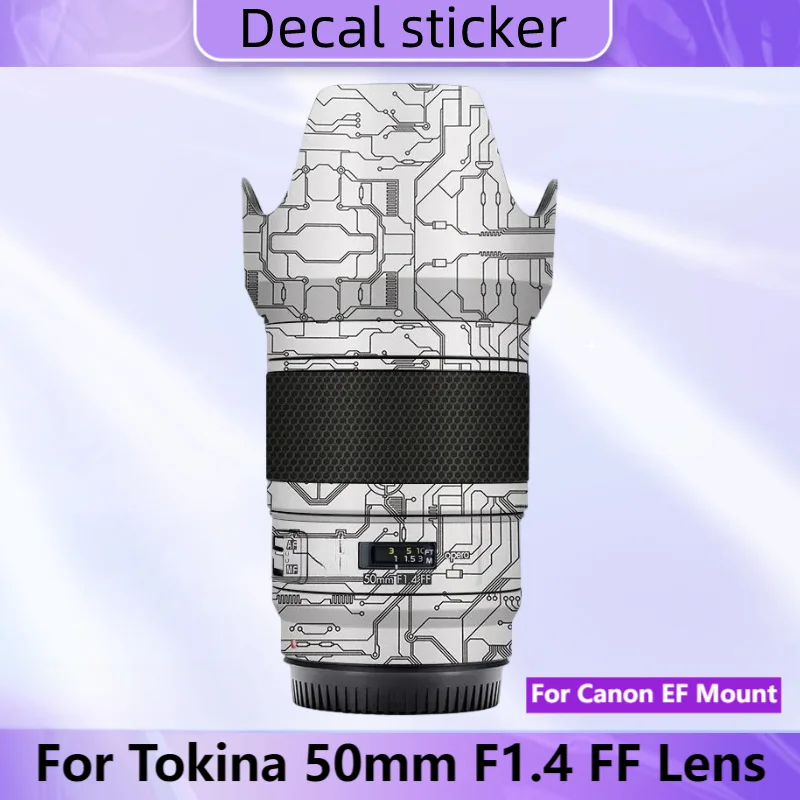 

Для Tokina 50 мм F1.4 FF для Canon EF крепление объектива наклейка на кожу объектив камеры наклейка виниловая пленка покрытие 50-1.4