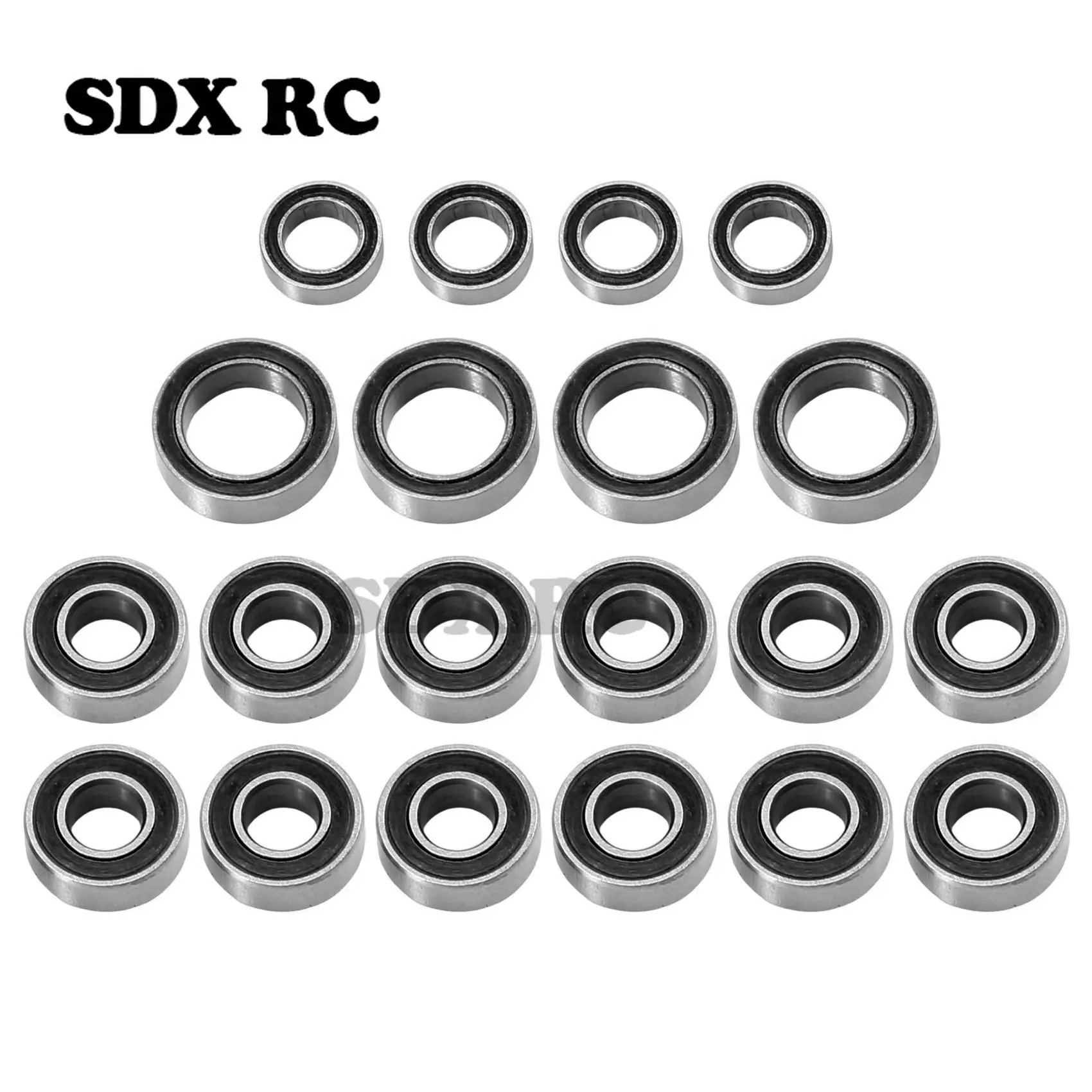 

20pcs Sealed Bearing Kit for Tamiya TT01 TT-01 TT-01E TT-02B TT-01D 1/10 RC Car Upgrade Parts Accessories