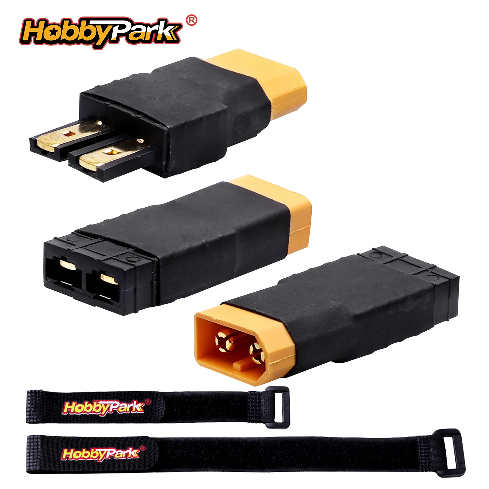 Hobbypark Adapter für Traxxas TRX zu XT60 RC-Akkuladegerät, Anschluss für Slash Rustler Stampede Bandit E Revo RC-Autos
