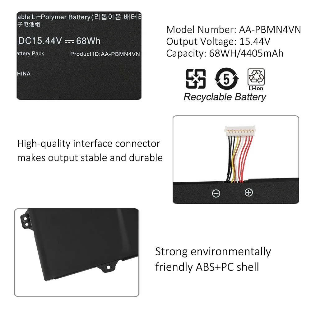 Imagem -05 - Kingsener-bateria do Portátil para Samsung Galaxy Book Pro Aa-pbmn4vn 360 15 Np950xdb Np950xdb-ka1us Np950xdb-kb1us Np950qdb Série