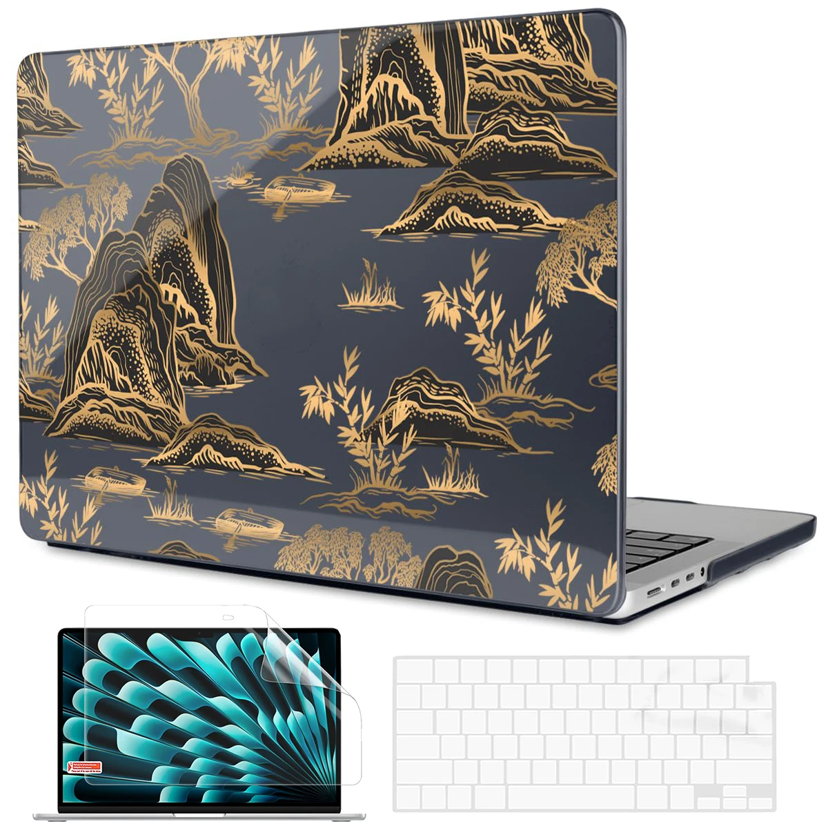 

Laptop Case for 2024 Macbook Pro 14 inch Case M3 A2992 A2918 Pro 16 A2991 A2780 Funda for Pro 13 M2 M1 A2338 A2251 A2289 Cover