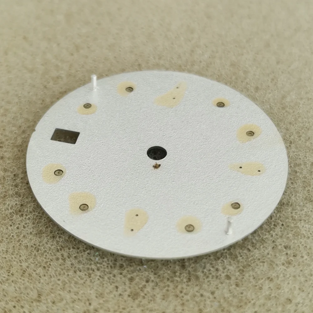 Esfera de reloj esmerilada de 28,5 MM, accesorios de reloj modificados, esferas de reloj para hombre para movimiento mecánico japonés NH35/NH36/4R/7S