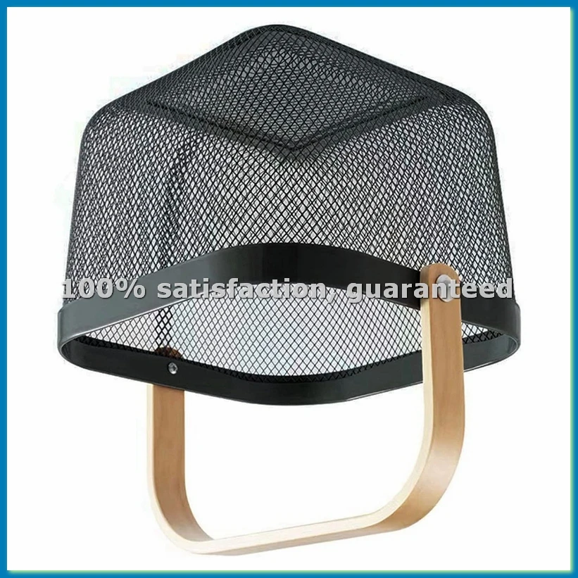 

Metal Mesh Basket, Multi-Functional Hanging Kitchen Baskets Fruit Basket with Handle for Kitchen Bathroom Picnic Black-A79M