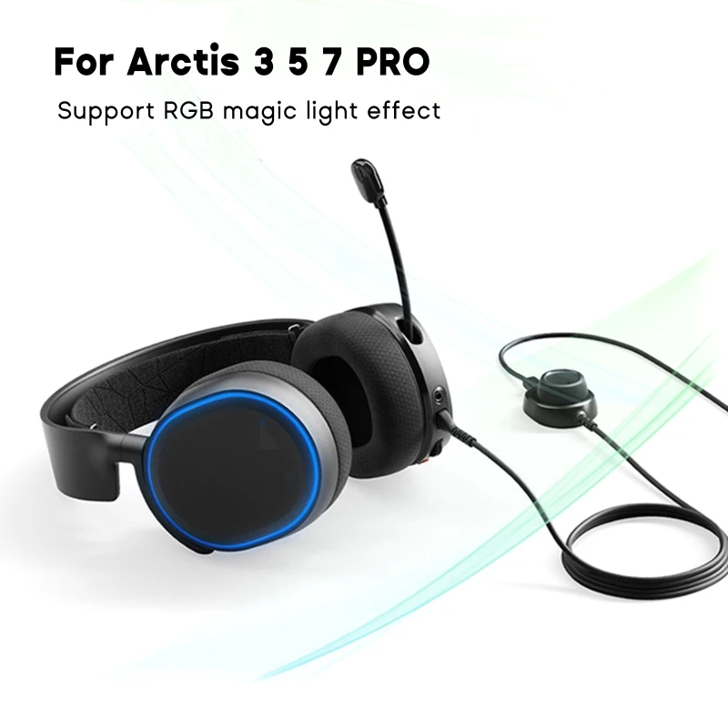 New Ear Pads Head Beam Audio Cable for Steel Series Arctis 3/5/7 Headphone