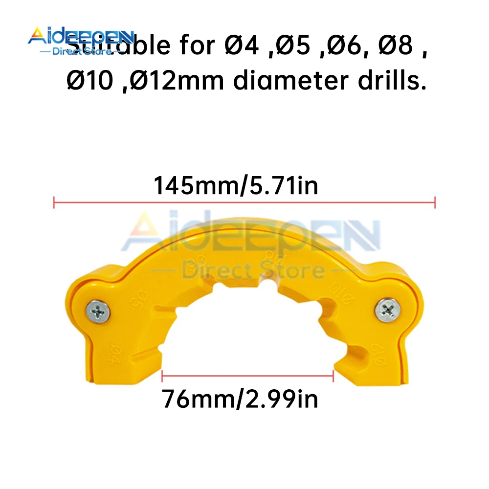 4-12mm 多目的ドリルビット研磨シャープナー研磨研削工具電動工具部品適用可能なアングルグラインダー