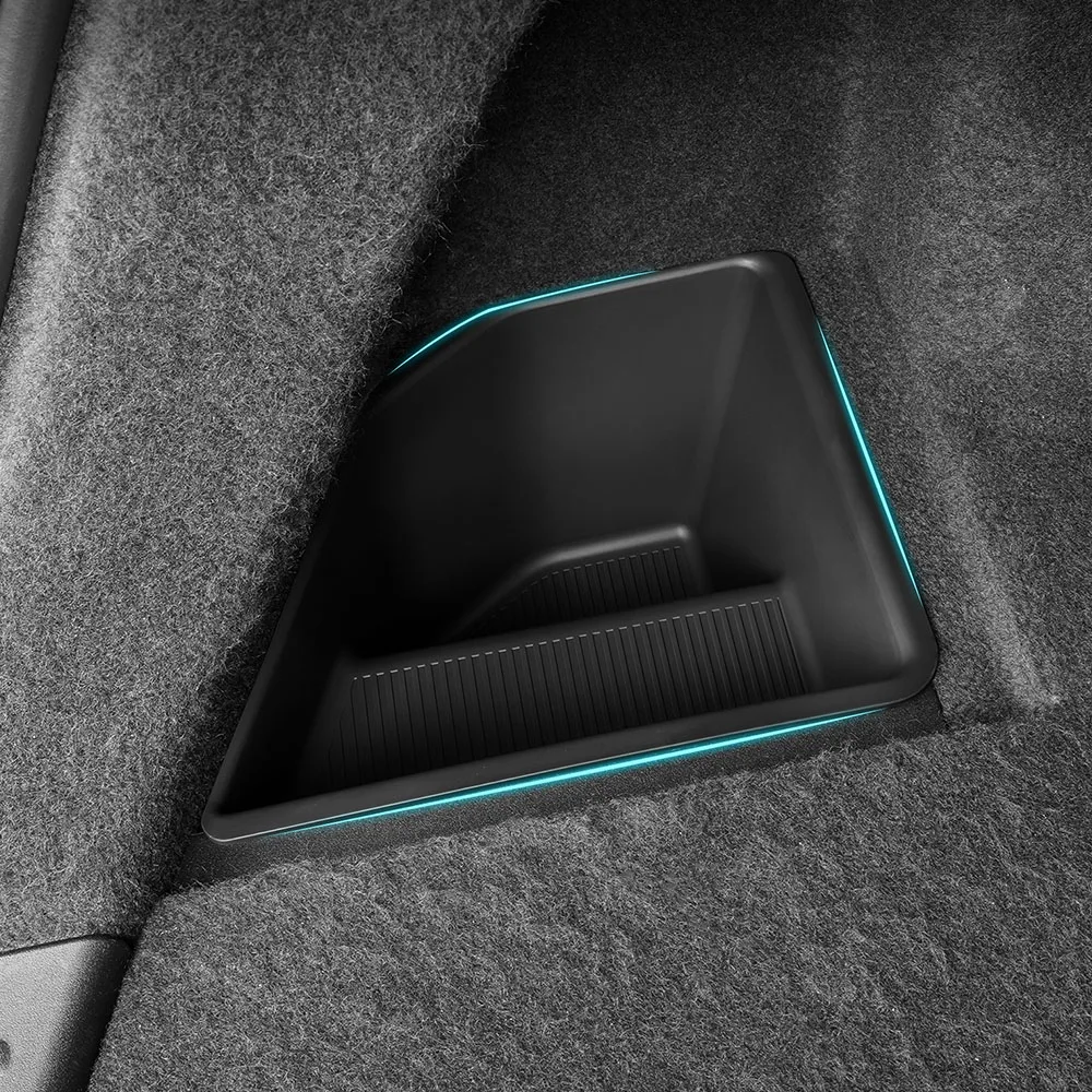 

Задний багажник, левый боковой ящик для хранения для Xiaomi YU7 YU 7 2025 2026, водонепроницаемый TPE, противогрязный багажник, органайзер, аксессуары для интерьера