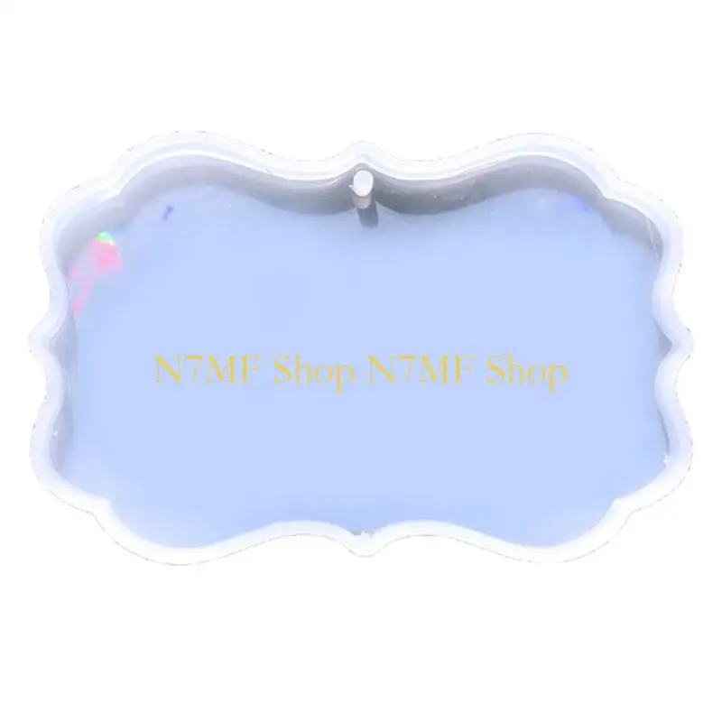 

N7MF Рождественский орнамент Голографическая смола для ключей, плесень рождественские деревья