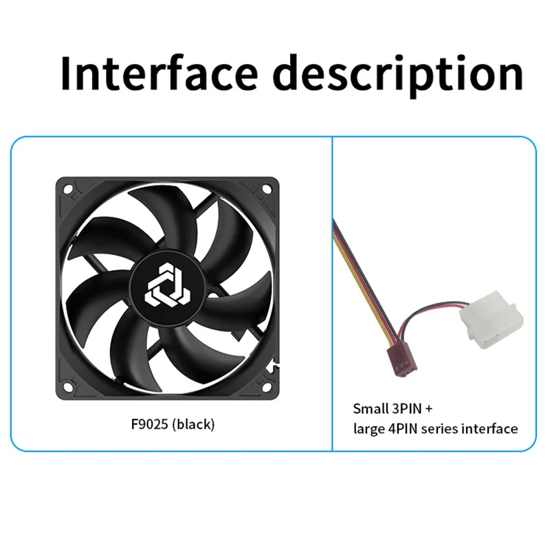 TEUCER 92MM Fan 12V 3-pin 1300PRM Low Noise Cooling Fan 9cm High Air Volume Hydraulic Bearing Air-Cooler Computer Case Fan image 3