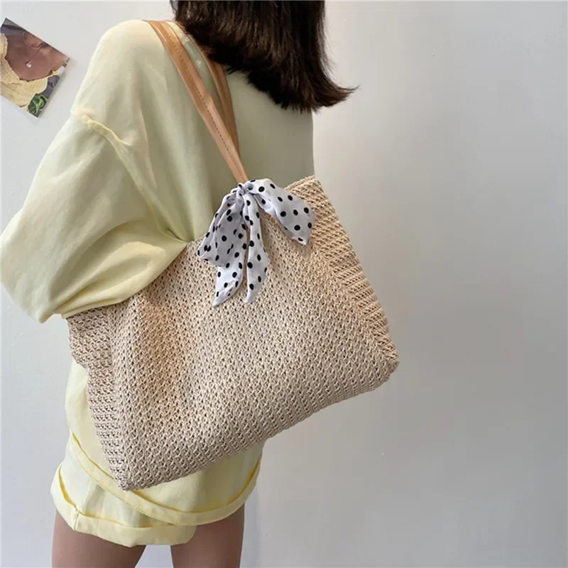 Bolso de mimbre para mujer, bandolera tejida de paja, de playa, estilo bohemio, pequeño y fresco, para regalo, 2024