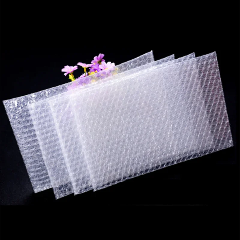 100/250/1000pcs 10x20cm Plastic Wrap Clear Bubble Bags PE Shockproof Packaging Envelope Bags Double Film Bubble Express Bag