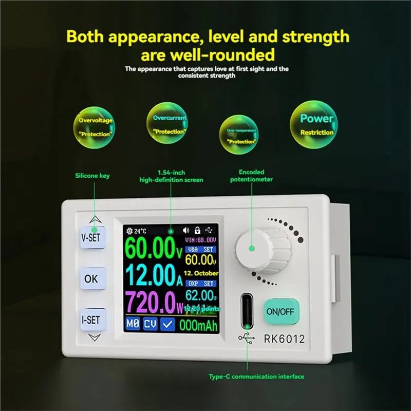 75STO-RK6012 60V 12A Step-Down DC-DC Voltage Transformer Model Converter Power Supply Module Adjustable Output Tester