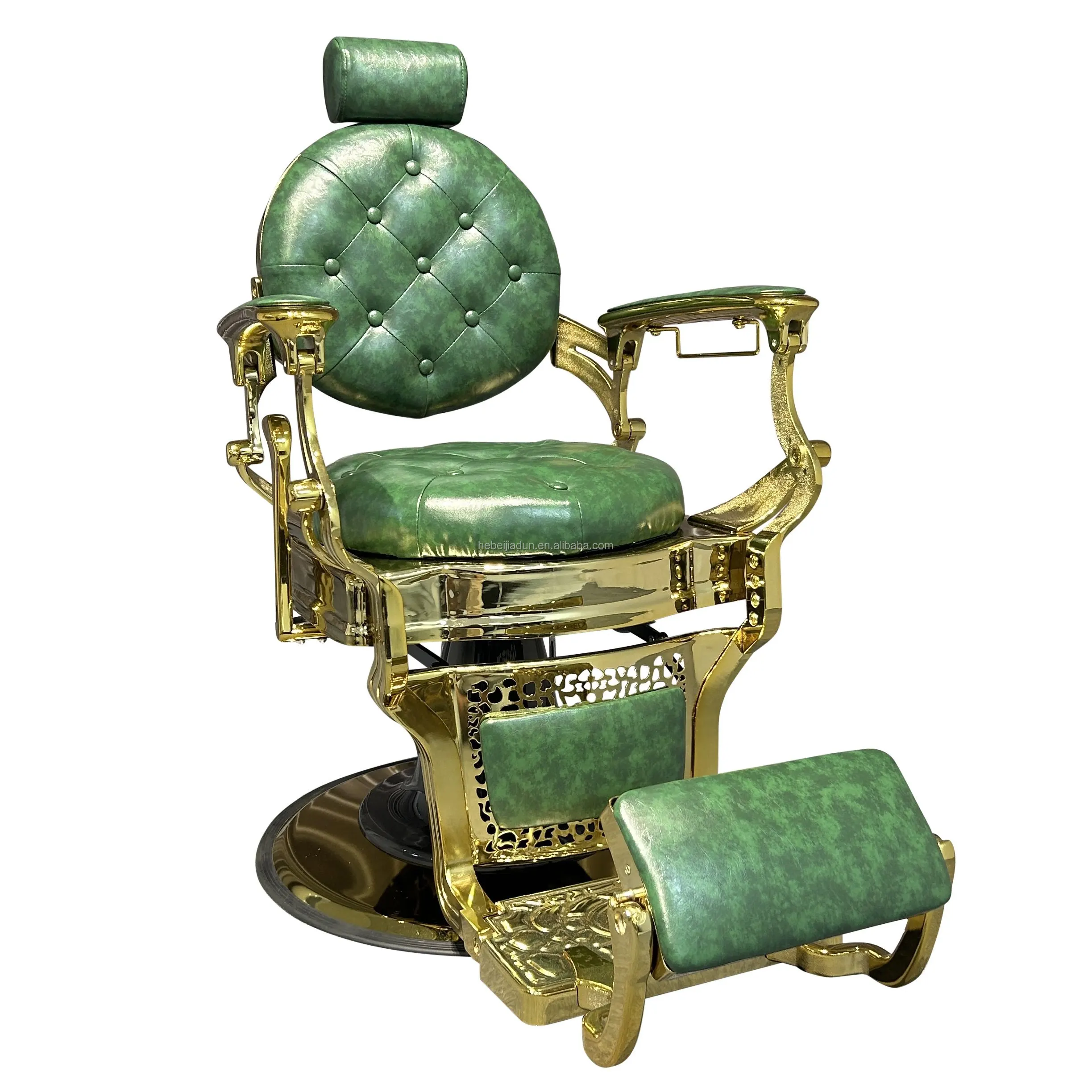 New Popular Rotating Professional Premium Classic Black Cool Classic Leather Barber Chair