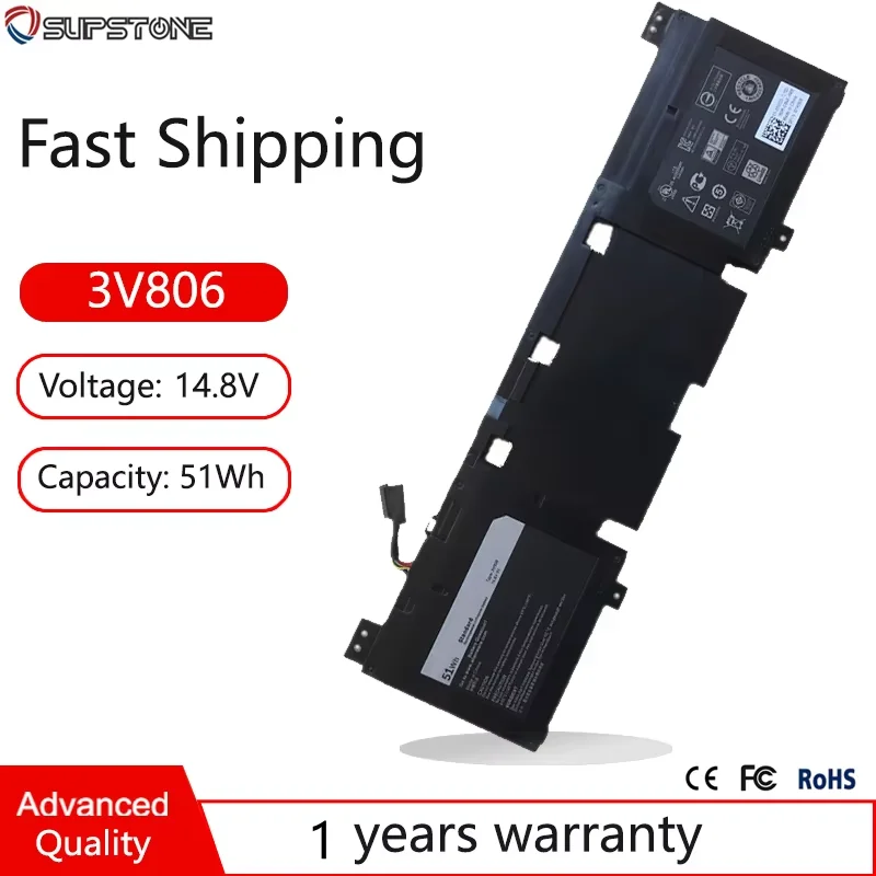 Multilanguage Notebooks 3V806 51Wh Laptop Battery for Dell Alienware 13 R1 R2