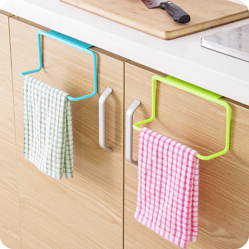 4 Piece Single Rod Towel Bar For Cabinet Door Washcloths Organization Rack For Bathroom