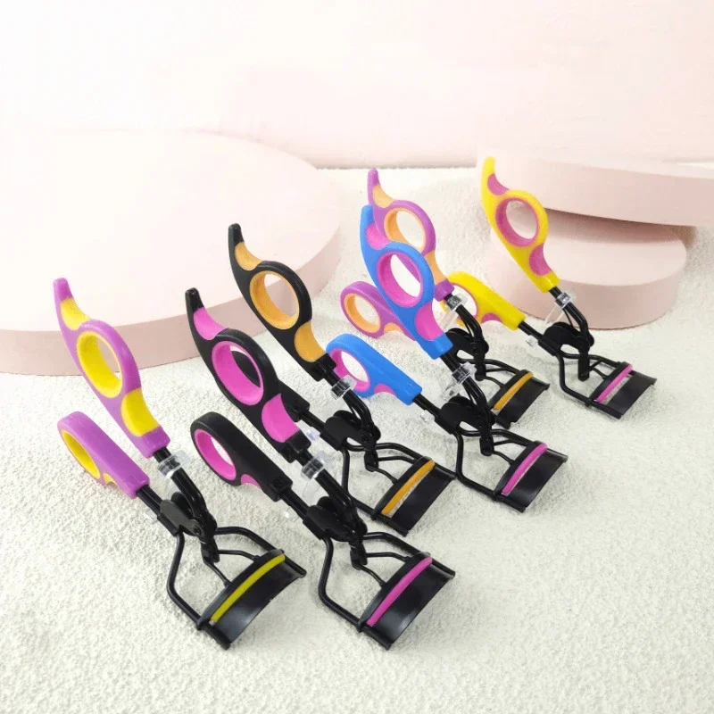 Almohadillas rizadoras de pestañas para mujer, pinzas profesionales para rizar pestañas, Clips duraderos, herramientas de belleza para maquillaje de ojos, 2 uds.