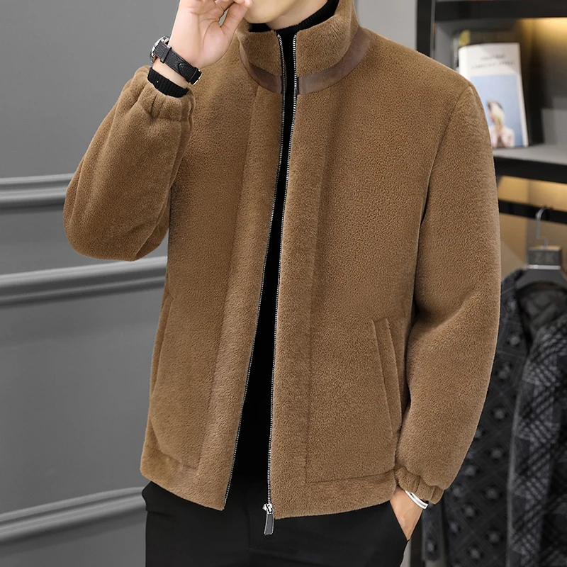 

Winter 2022 New Jacket Men Coats Brand High Quality Outerwear Men Faux Fur Male Fleece Velvet Thick Warm Jackets Clothing X21