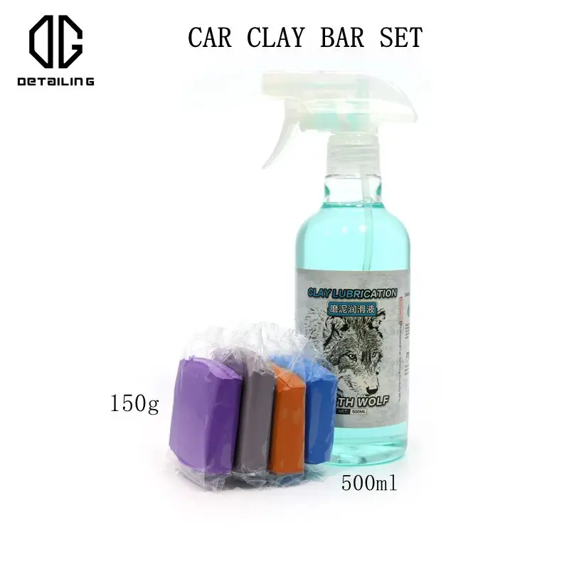 

DETAILING 150G Car Clay Bar With 500ml Magic Synthetic Lubricant Car Detailing Cleaning For Car Paint Wheel Hubes Glass