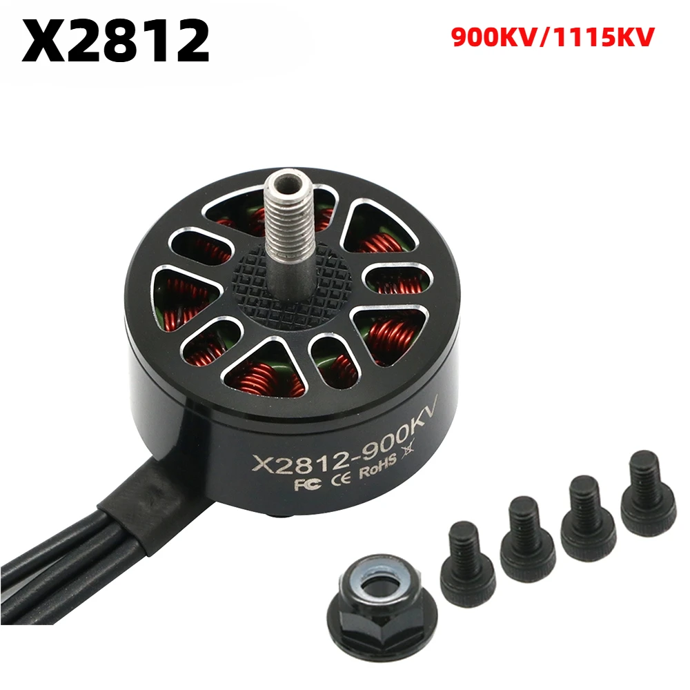

4pcs X2812 2812 900KV 1115KV 3-6S Brushless Motor for RC Multirotor Airplane 7" 8" 9" FPV Long Range Drones Motor DIY Parts