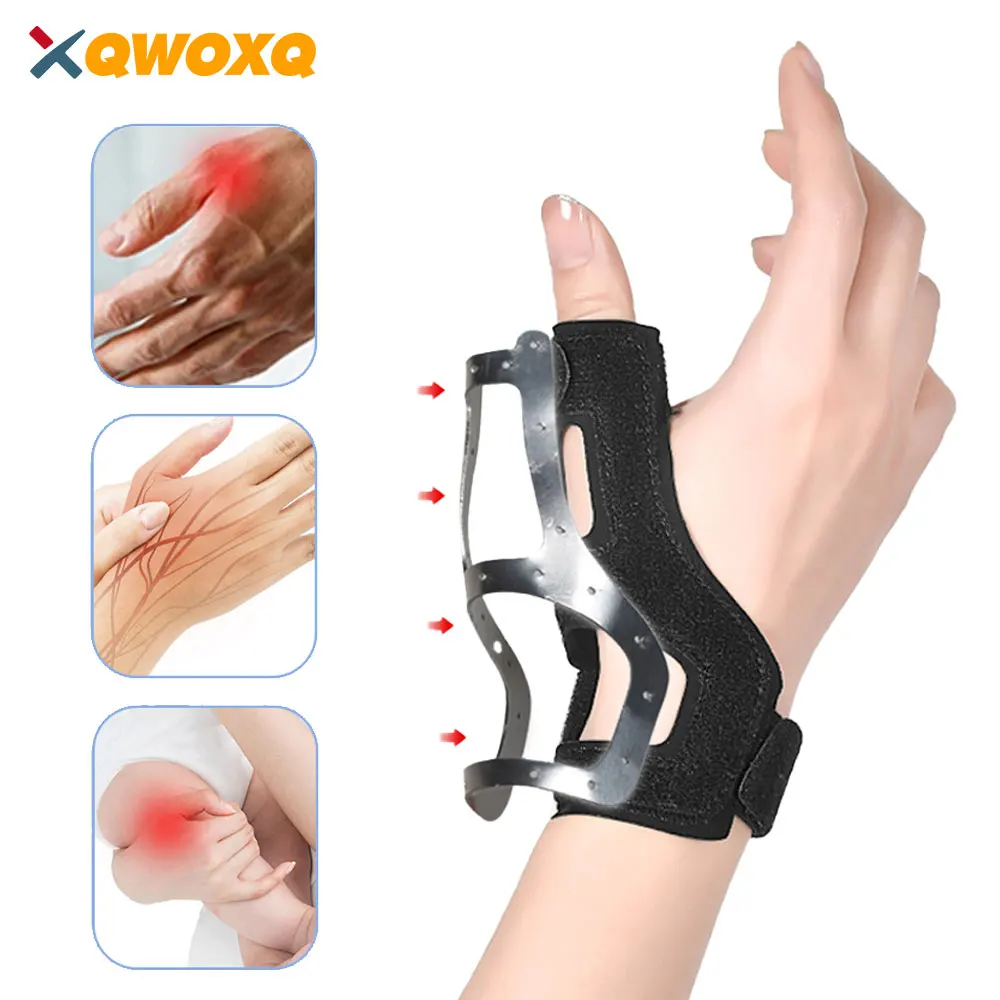 1 Pc Thumb Brace - Reversible Wrist & Thumb Spica Splint, CMC Support Stabilizer for Trigger Finger, De Quervain's Tenosynovitis