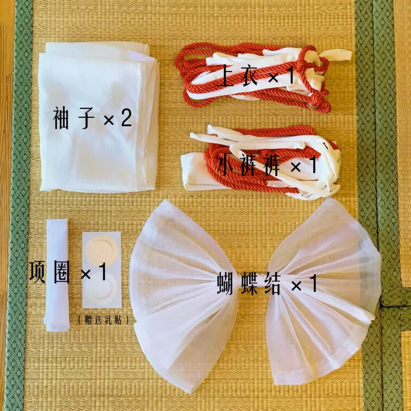 Womens Anime Psychic Cosplay Costumes Tie Uniform Japanese Kimono Witch Uniform Sexy Bikini Lingerie Set Halloween Costumes OA25