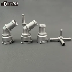 For VW Bora GOLF 4  Water pipe connector 4-way and 5-way Aluminium Alloy Radiator Coolant Hose Connector Flange Fit