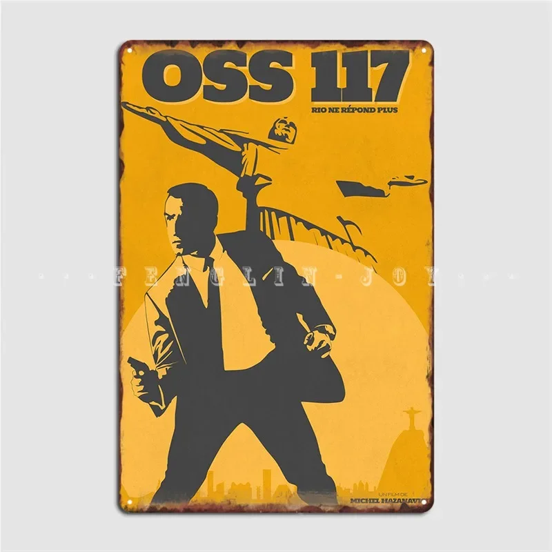 Oss 117 Metal Sign Club Home Wall Printing Plates Tin Sign Poster