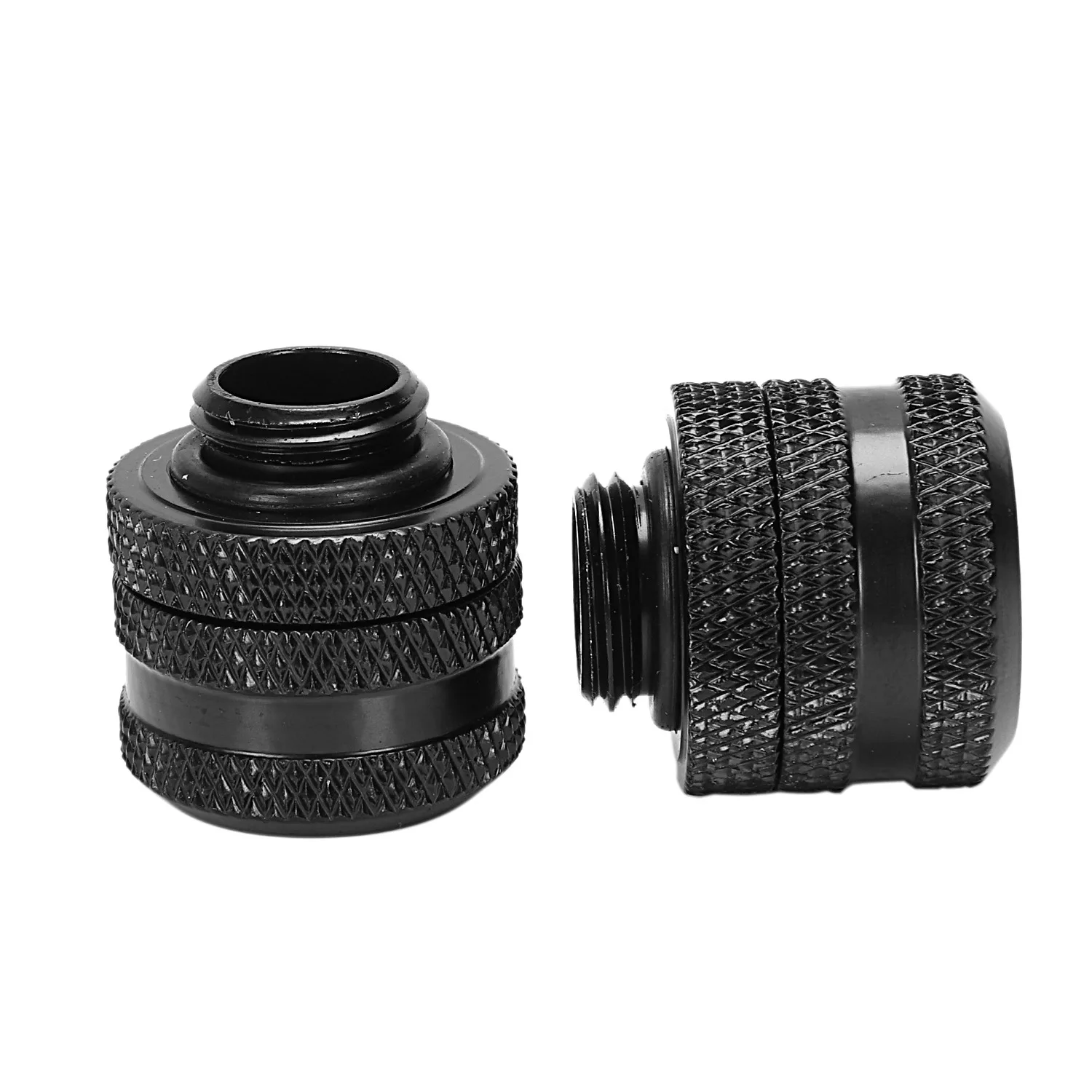 2Pcs Od14Mm Hard Tube Fittings G1/4 Water Cooler Hard-Tube Connector Fitting Adapter Hand Twist Heatsink