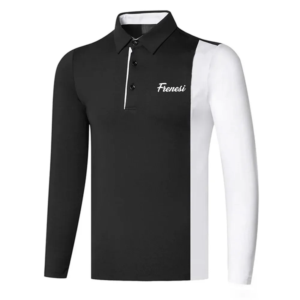 

Frenesi New Men Casual Golf Wear Long Sleeve Polo T-shirts Golf Apparel Tenis Shirt Breathable Fabric Golf Outdoor Spor Utndies