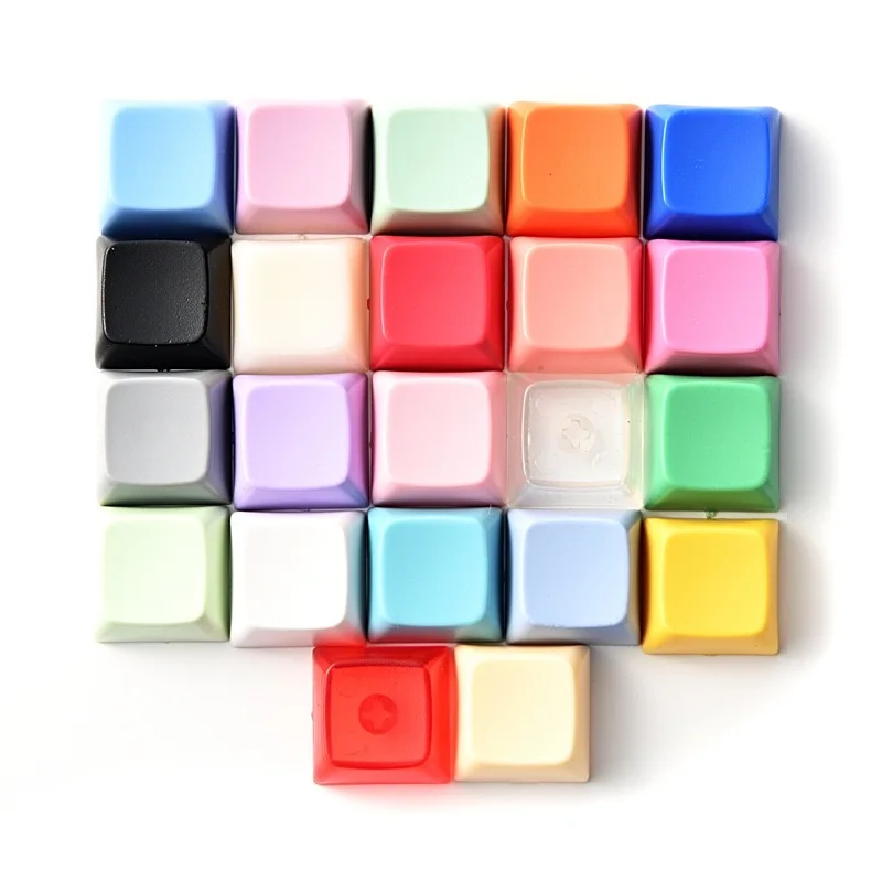 Kreativer 7-Farben Nicht-Leuchtender Tastatur-Pop-It-Fidget-Schlüsselanhänger Unisex Taschen- und Autoanhänger Dekoration Wirtschaftlicher Schlüsselring – Detail 4