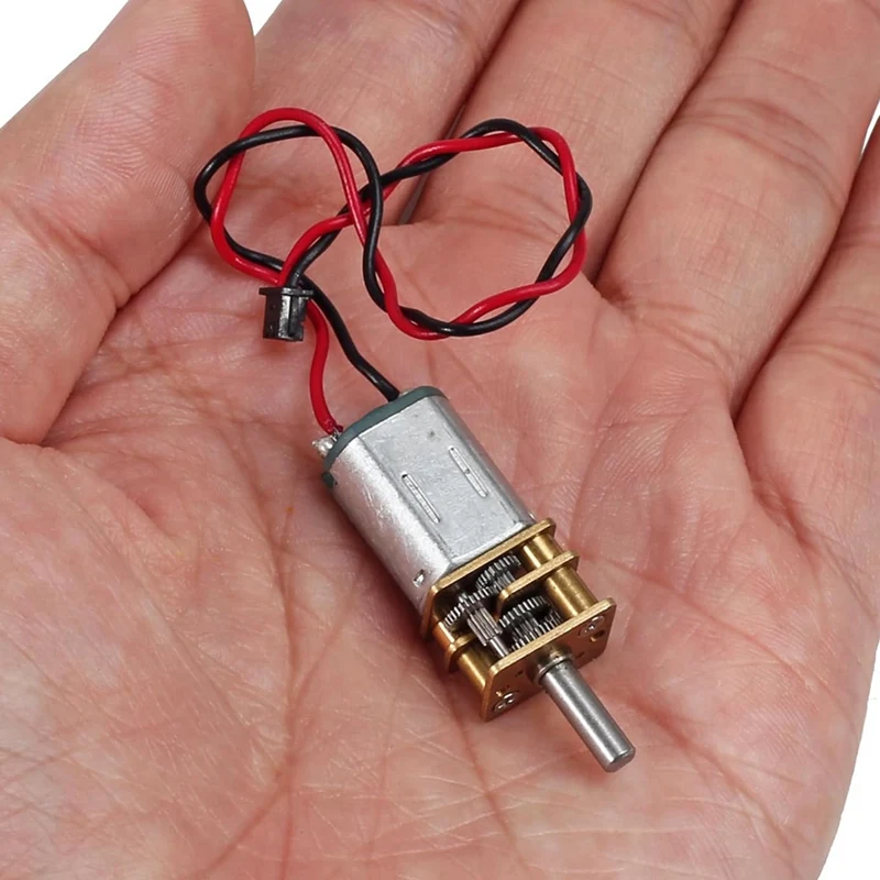 GEGE 8PCS Mini N20 Gear Motor DC 3V-6V Slow Speed Full Metal Gearbox Micro-Type Motor For DIY Robot Car RC Toys With Terminal
