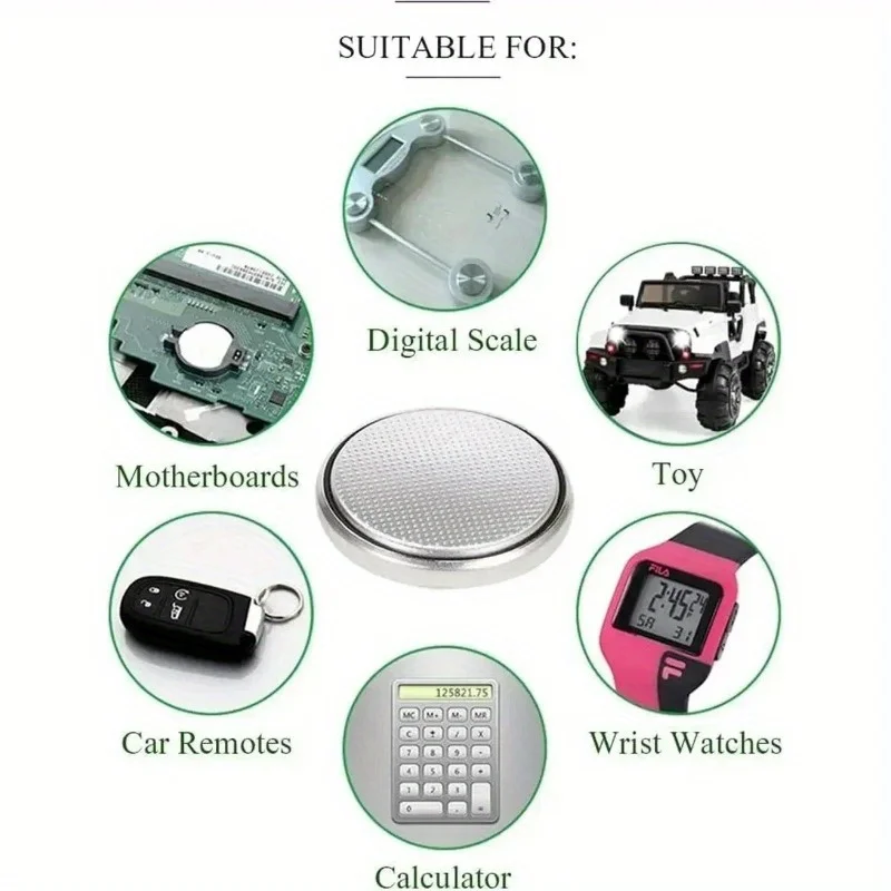 20PCS CR2032 CR2025 CR2450 CR2016 CR1632 3V Lithium Button Cells Non-Rechargeable Batteries Key Fobs Remote Controls Car Key