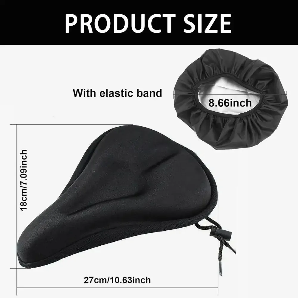 2026 new Comfortable Electric Bicycle Saddle Seat Gel Pad Cushion Soft Thickened Breathable Cover for Road Cycling image 6