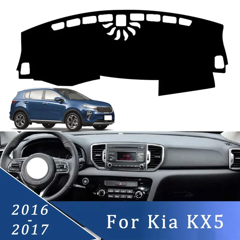 

For Kia KX5 2016-2017 Model Car Dashboard Cover Sun Shade Mats Avoid Light Pads Instrument Panel Protective Car Accessories