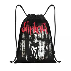 Slipknoted Heavy Mental Music Drawstring Backpack Gym Sports Sackpack String Bags for Working Out