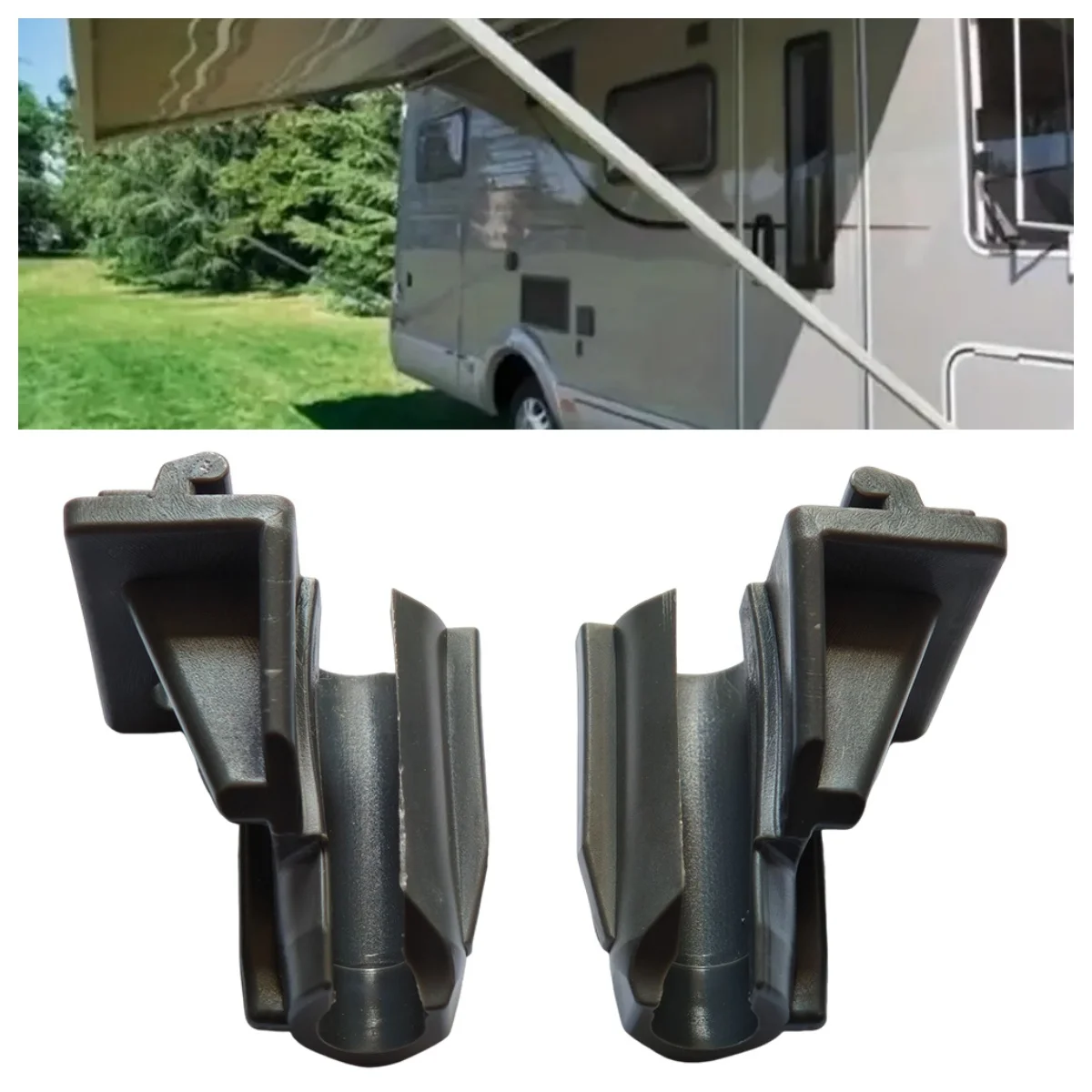

1Pair For Fiamma Replacement Left Right Hand F45s Awning Swivel Holder 98655-550/549 RV Camper Caravan Motorhome Accessories