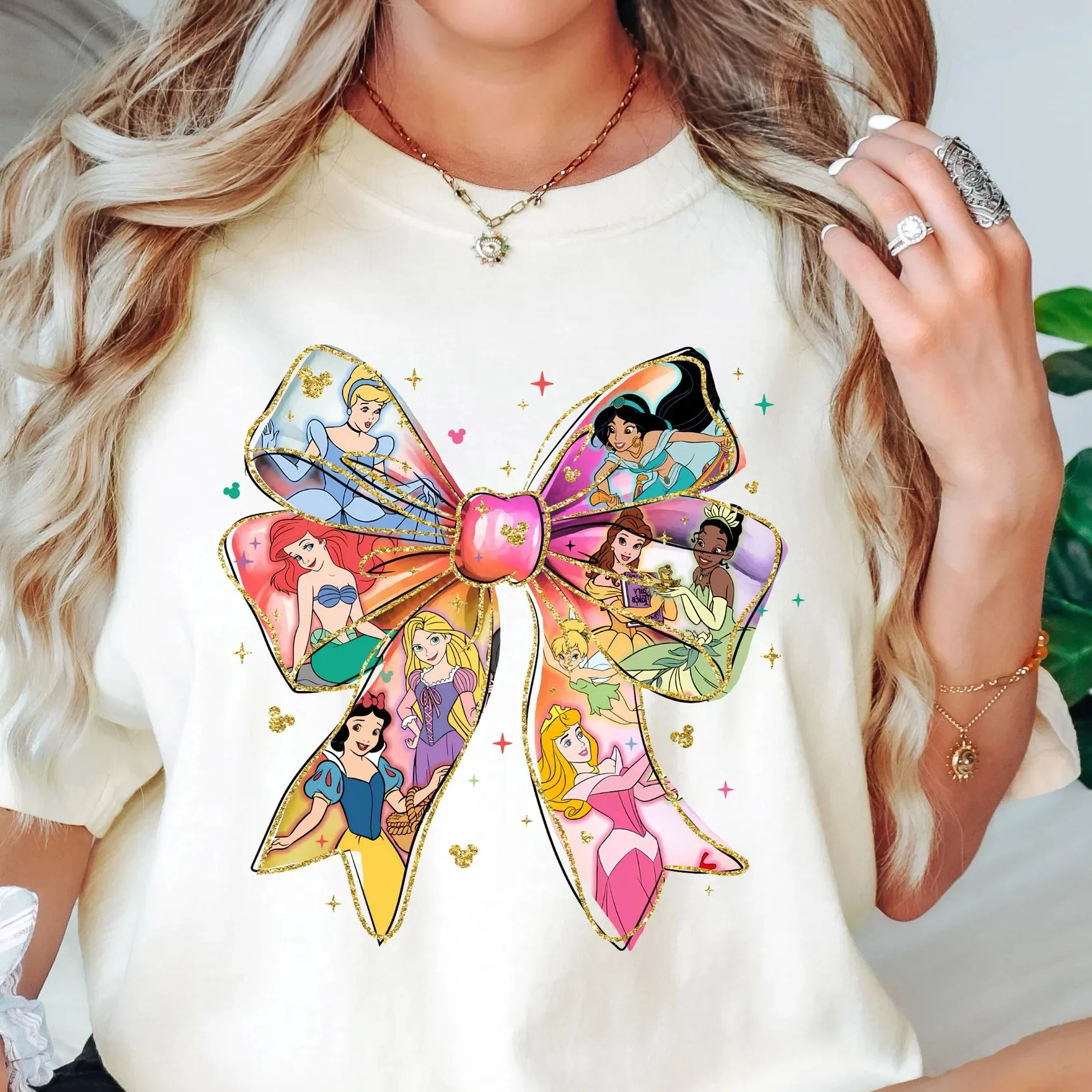 قميص أميرات ديزني بألوان مريحة، تي شيرت كوكيت أميرات ديزني، تي شيرت رحلة فتاة ديزني، قميص مجموعة ديزني #2