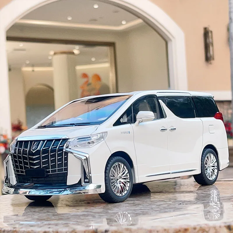 

1:18 Lexus LM300 Toyota ALPHARD, имитация бизнес-автомобиля, модель из сплава, звук и свет, коллекция орнаментов, детская игрушка