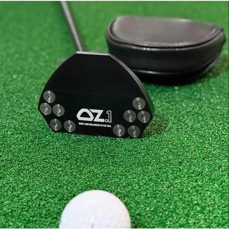 

OZ1 Custom Golf Putter Low Balance 33 34 35 Inch Black Steel Shaft Black Press Pistol 2 Degree Grip with Head Cover