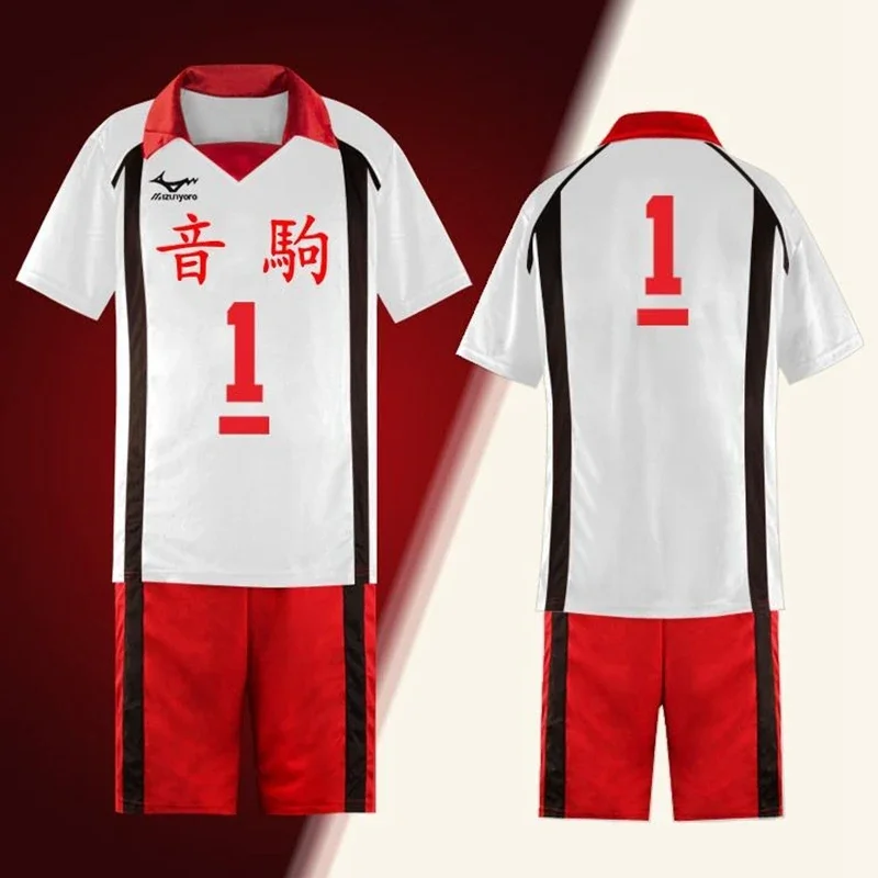 

Anime Haikyuu Nekoma High School Cosplay Uniform White Tetsurou Kuroo 5 Kenma Kozume Jersey Shorts Sportswear Costume S To 3XL