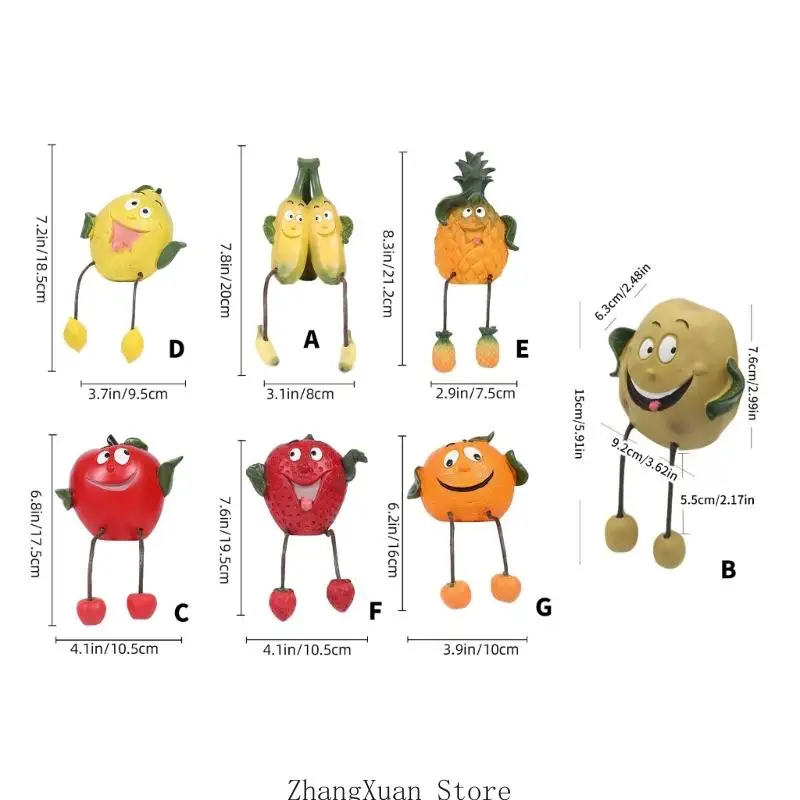 Niedliche Veggie-Regal-Figur als Ornament für den Schreibtisch und die Fensterbank. Verwenden Sie 3XUF – Detail 6