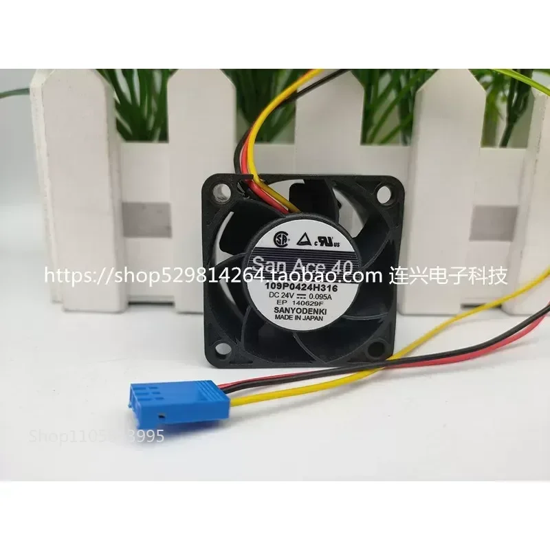 for Sanyo 24V Cooling Fan 109P0424H316 H301 H3013 3D043 H338 H302 H320 H329 DC Brushless Blower for Server Cabinet Industrial