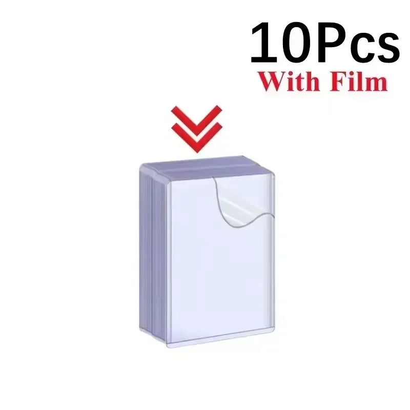 1-50PCS Transparente Koreanische Kpop Karte Hülse mit Schutz Film Klar Karte Halter Idol Foto Spiel Karte Abdeckungen 35PT