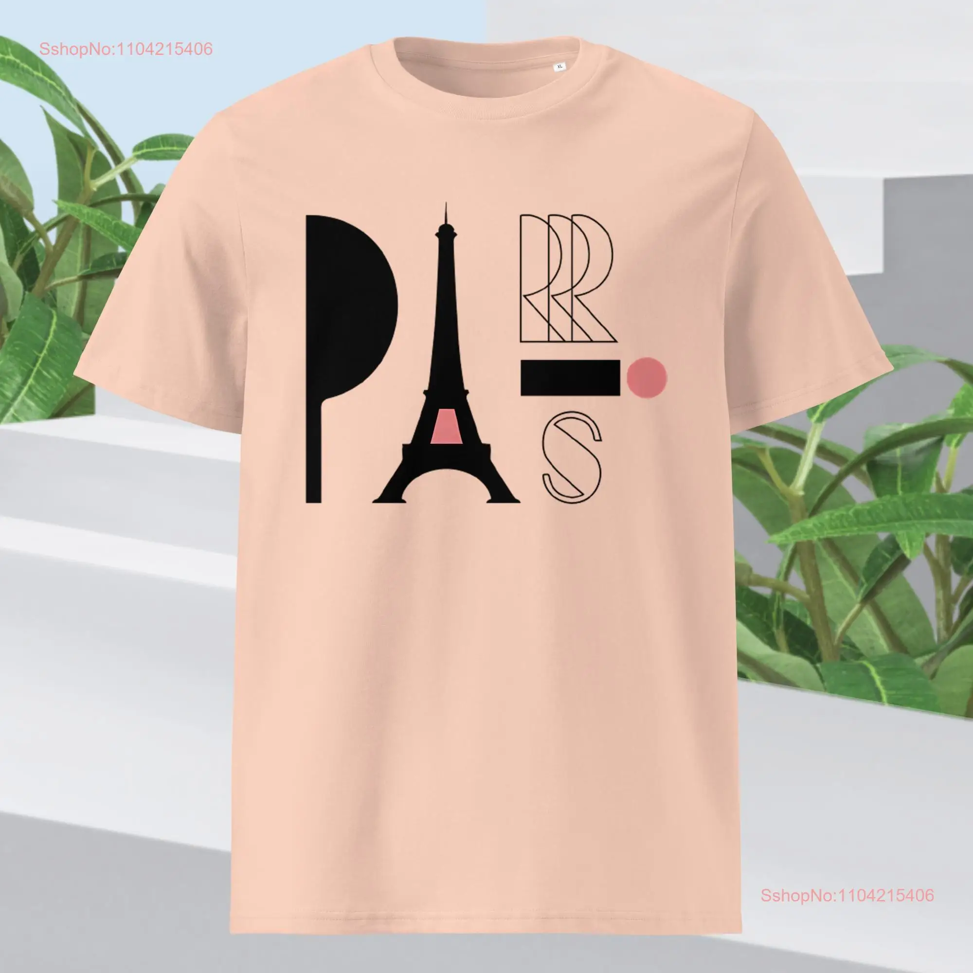 New Paris T Shirt Soft and Stunning on the Body for Lovers Organic Cotton long or short sleeves